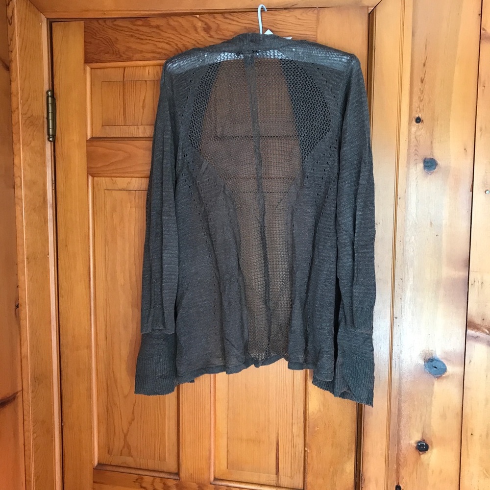 Alfani Open Front Cardigan Grey Size 2X - Picture 3 of 3